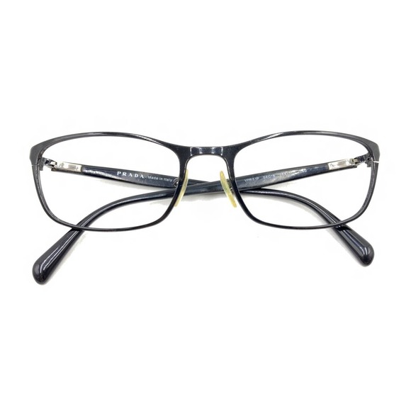 Prada VPR 51P 7AX-1O1 Black Silver Eyeglasses Frames 54-18 140 Italy Designer - Picture 12 of 12